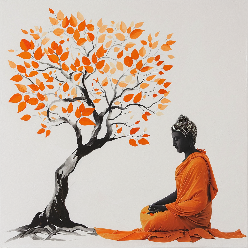 Buddha under a tree